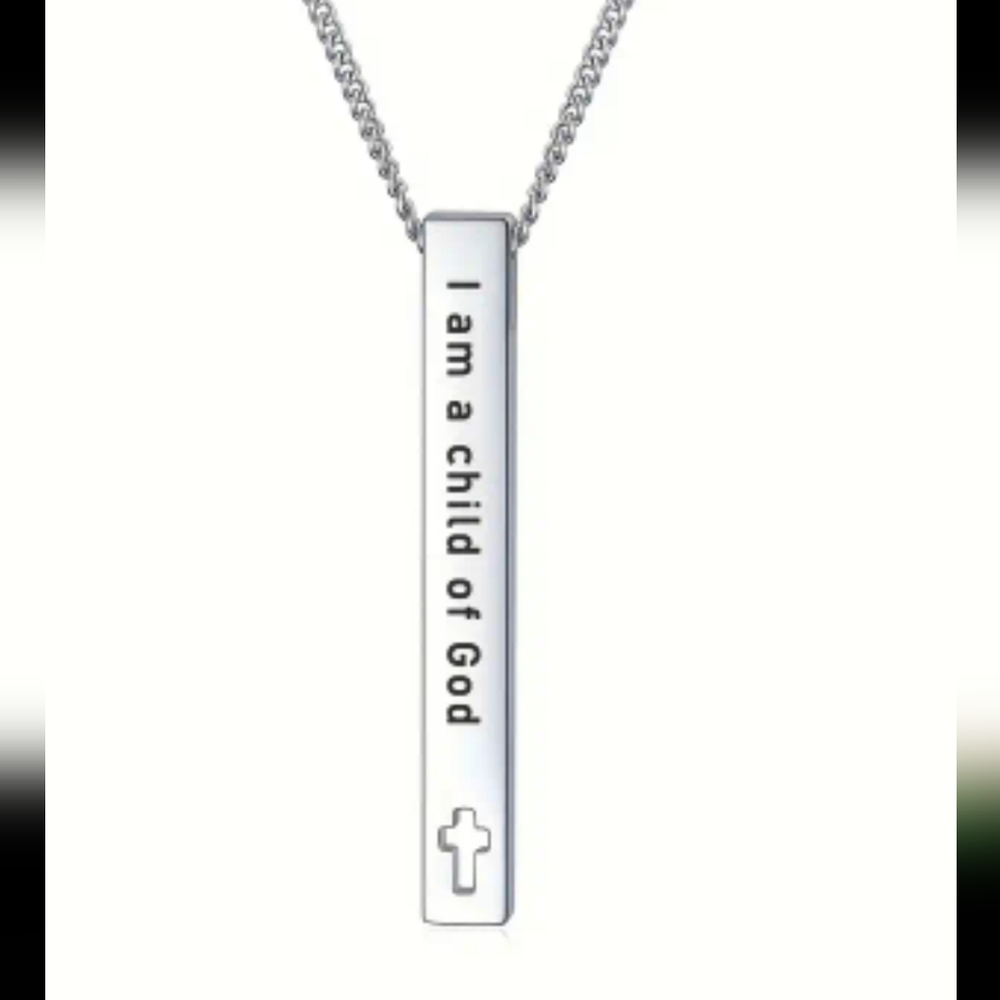 SCRIPTURE Bar NECKLACE I Am a Child of God